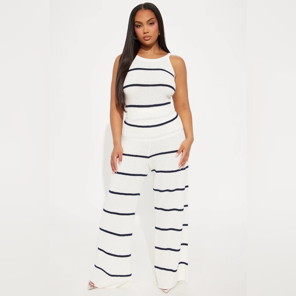 SAMANTHA STRIPED PANT SET - Picture 4 of 7